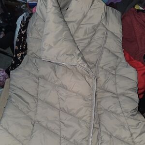 Quilted Tan Puffer Vest